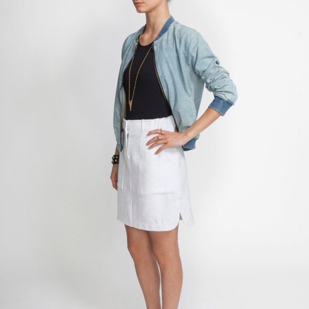 rag & bone - chambray bomber jacket